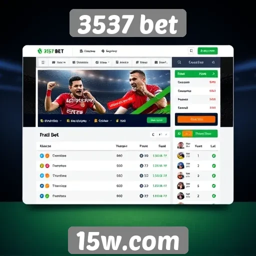 Análise da interface do usuário do site 3537 bet